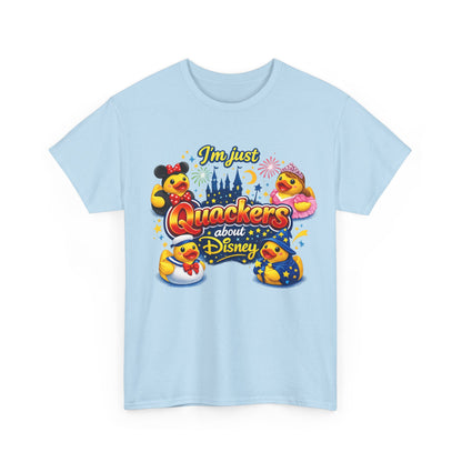 Quackers About Disney Rubber Duck Tee — "I'm Just Quackers About Disney" Graphic T-Shirt