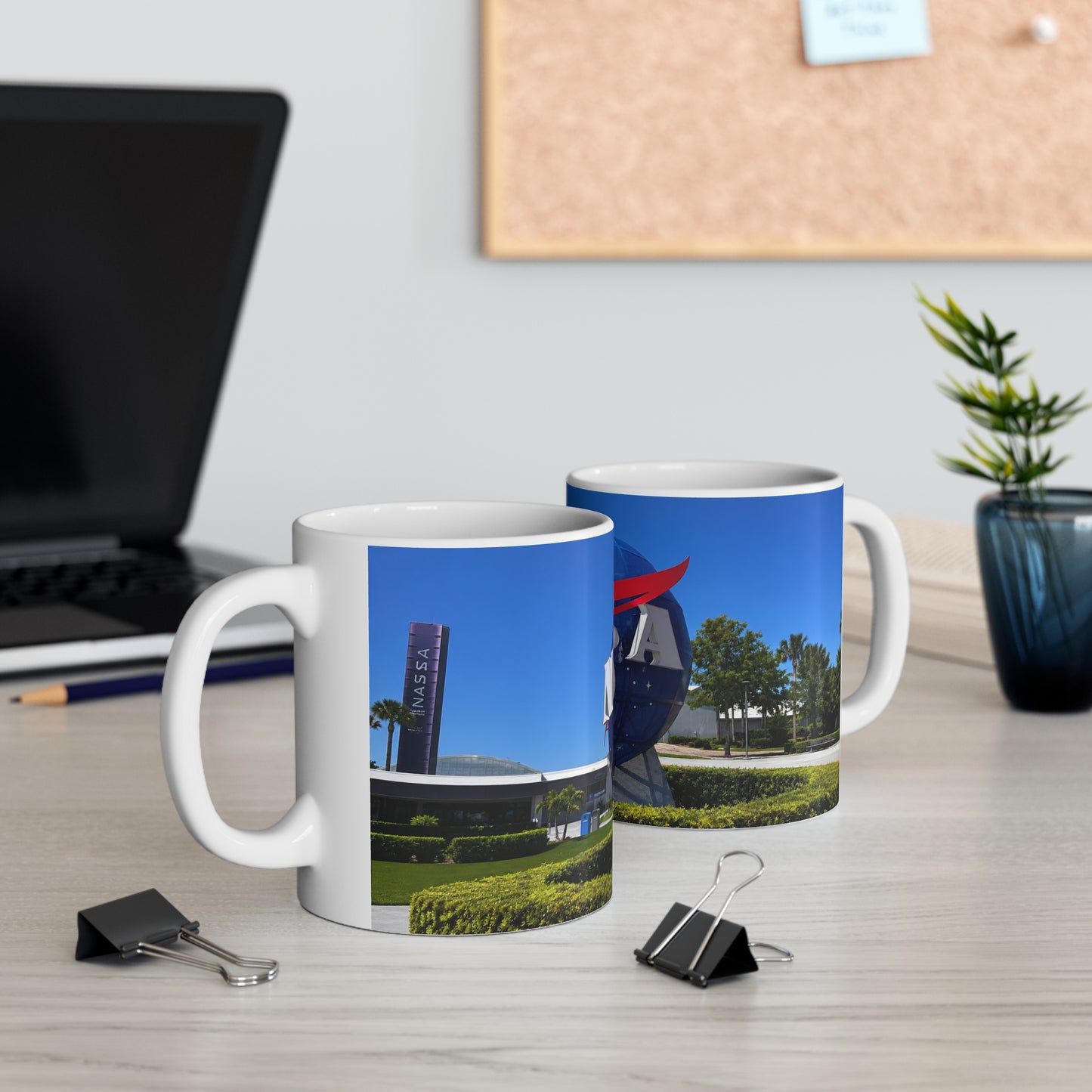 NASA Logo Ceramic Coffee Mug — 11oz & 15oz Space Exploration Gift