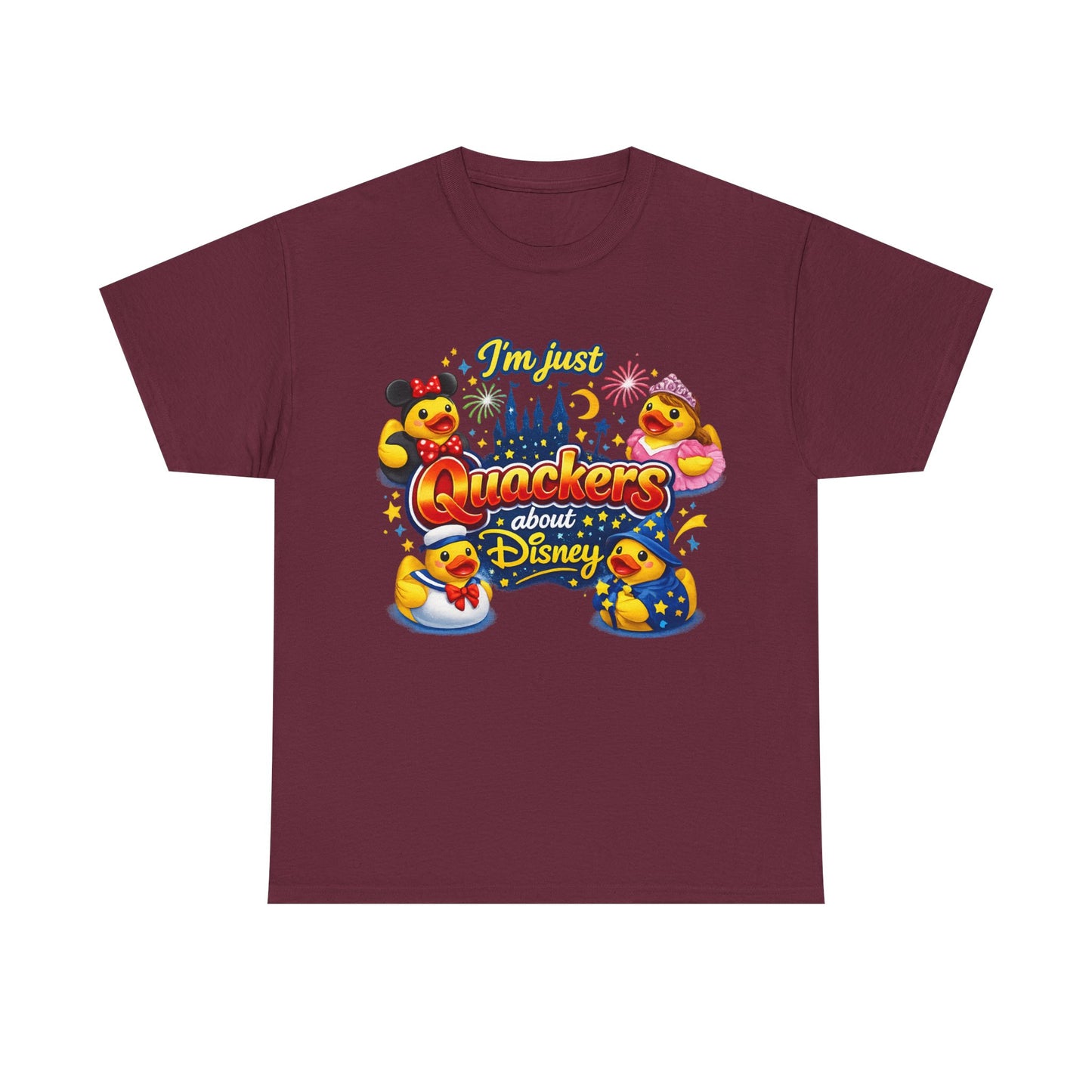 Quackers About Disney Rubber Duck Tee — "I'm Just Quackers About Disney" Graphic T-Shirt