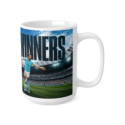 Manchester City Treble Winners Ceramic Coffee Mug — "Treble Winners" Ceramic Coffee Cup (11oz & 15oz)