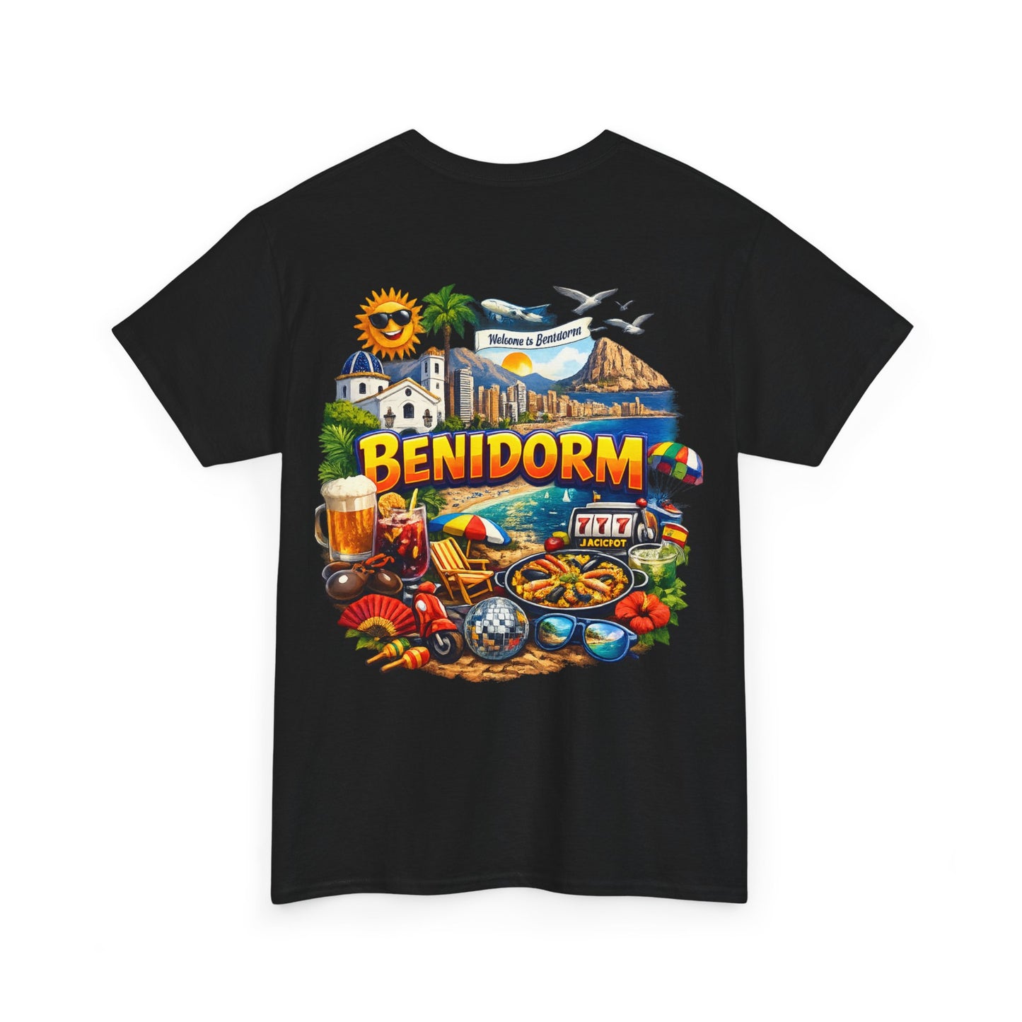 Benidorm Souvenir T‑Shirt — Spain Beach Holiday Graphic Tee