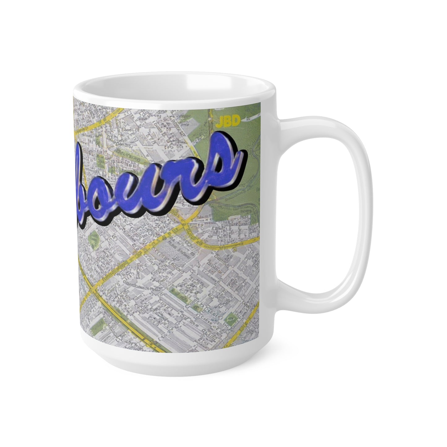 Neighbours Classic TV Soap  Map Ceramic Mug – Personalized City Map Coffee Cup (11oz/15oz)