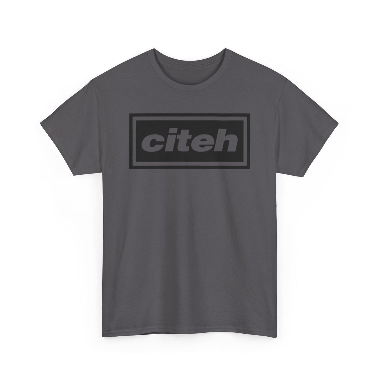 Manchester City Citeh Logo Tee — Minimalist Black Box Graphic T-Shirt