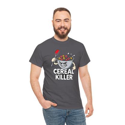 Cereal Killer Graphic Tee — Funny Breakfast Cartoon T‑Shirt