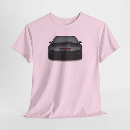 KITT-Inspired Retro Sports Car Tee — Front View Knight Rider Car Graphic Shirt