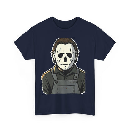 Horror Mask Tee — Jason-Inspired Halloween T-Shirt