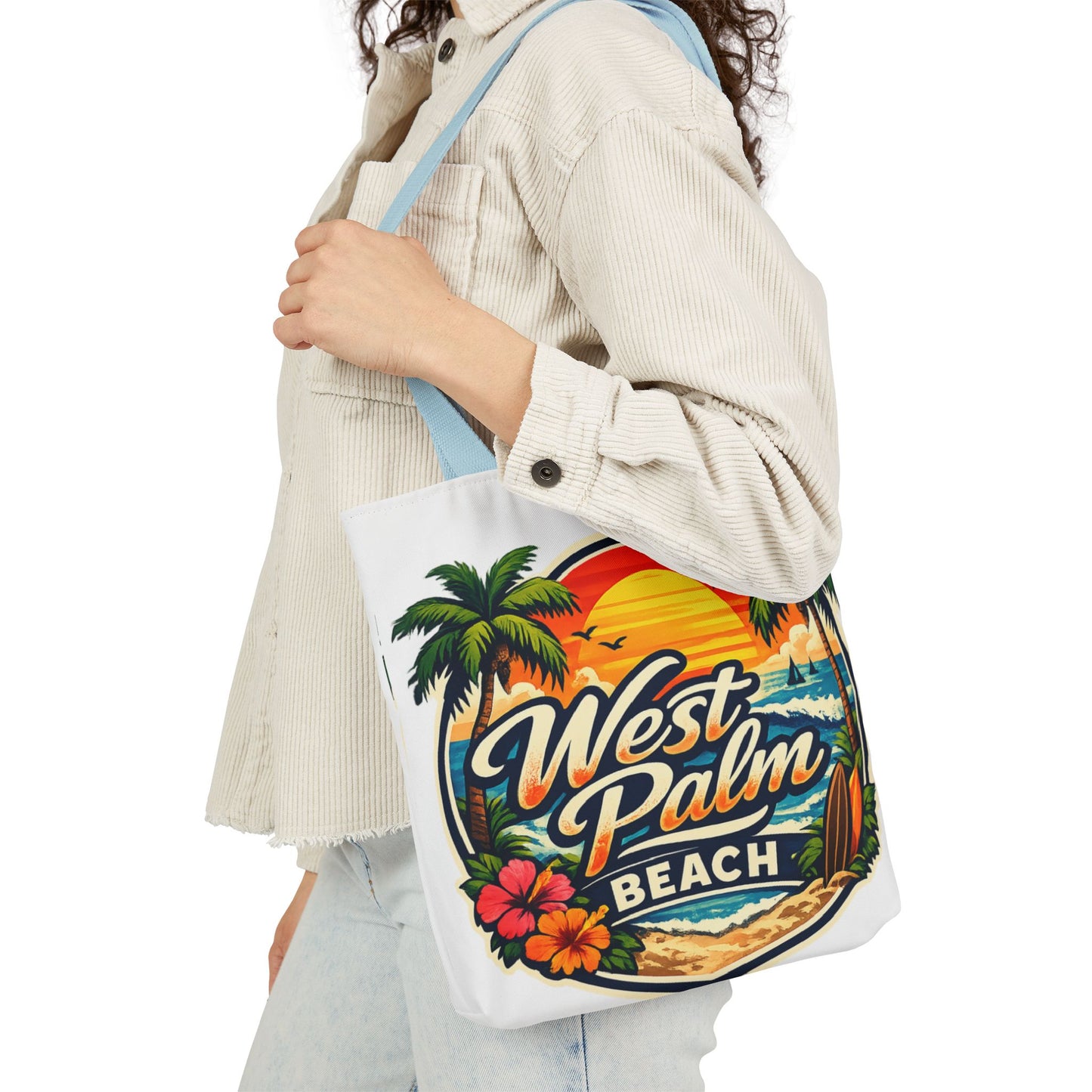 West Palm Beach Vintage Sunset Tote