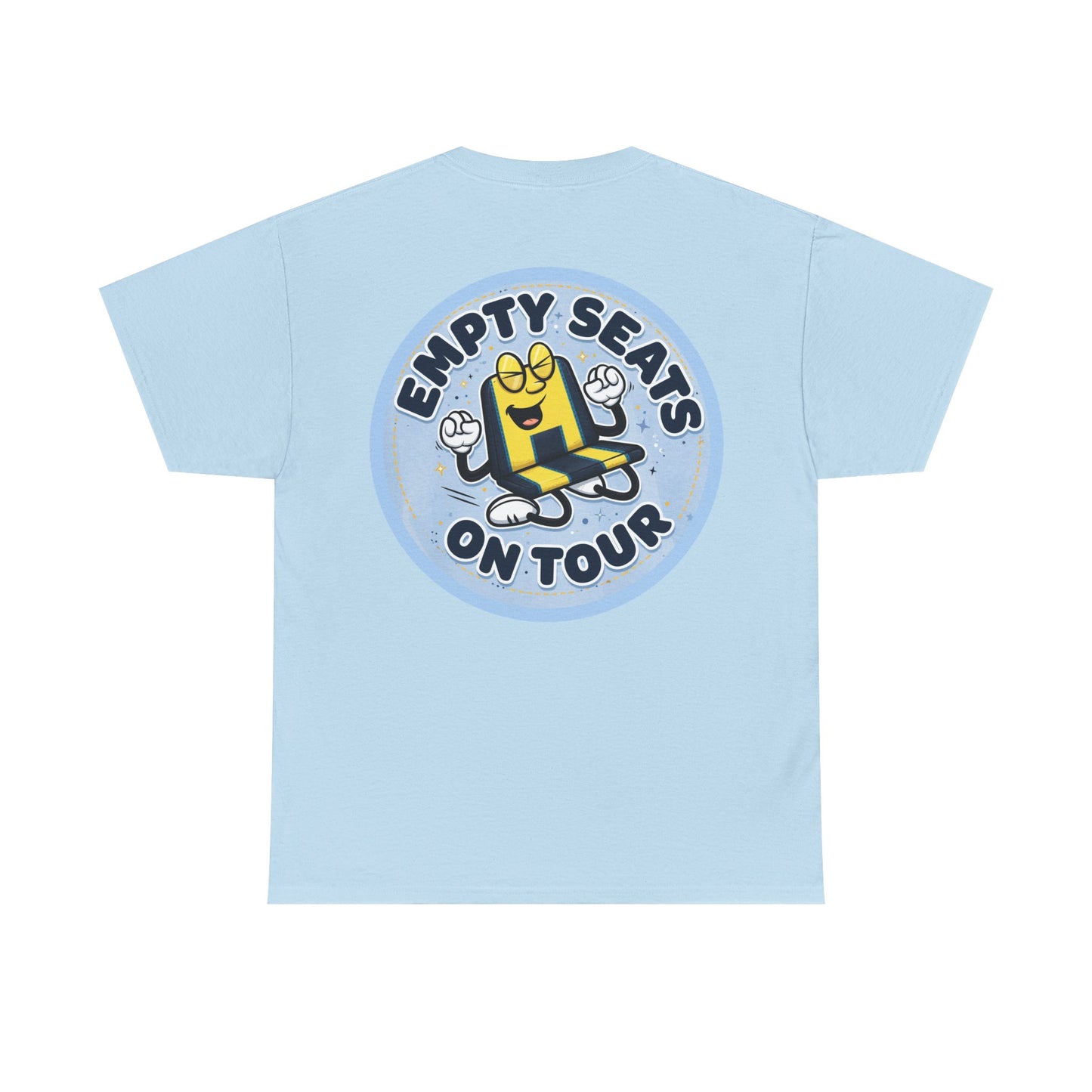 Manchester City T‑Shirt — "Empty Seats On Tour" Cartoon Seat Graphic Tee