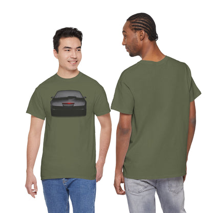 KITT-Inspired Retro Sports Car Tee — Front View Knight Rider Car Graphic Shirt