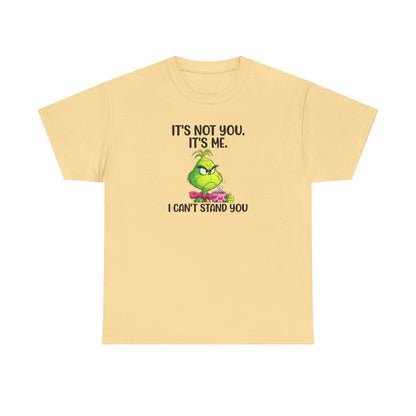 Grumpy Grinch Tee – "It's Not You. It's Me. I Can't Stand You" Christmas Shirt