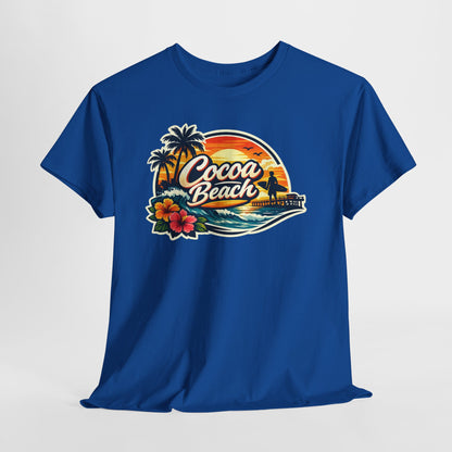 Cocoa Beach Vintage Sunset T-Shirt
