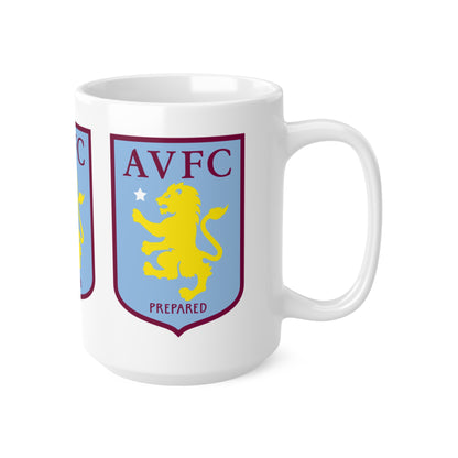 Aston VIlla Ceramic Crest Coffee Mug — 11oz & 15oz Football Fan Gift