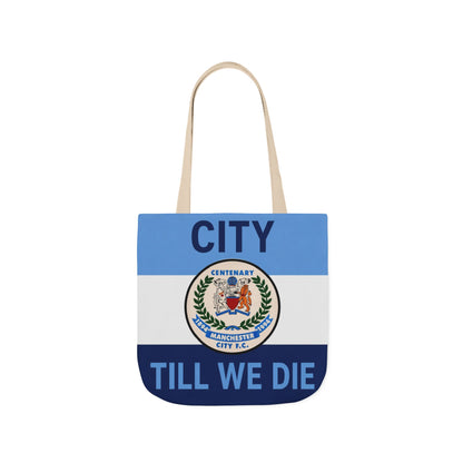 City Till We Die Canvas Tote Bag — Football Fan Flag Tote