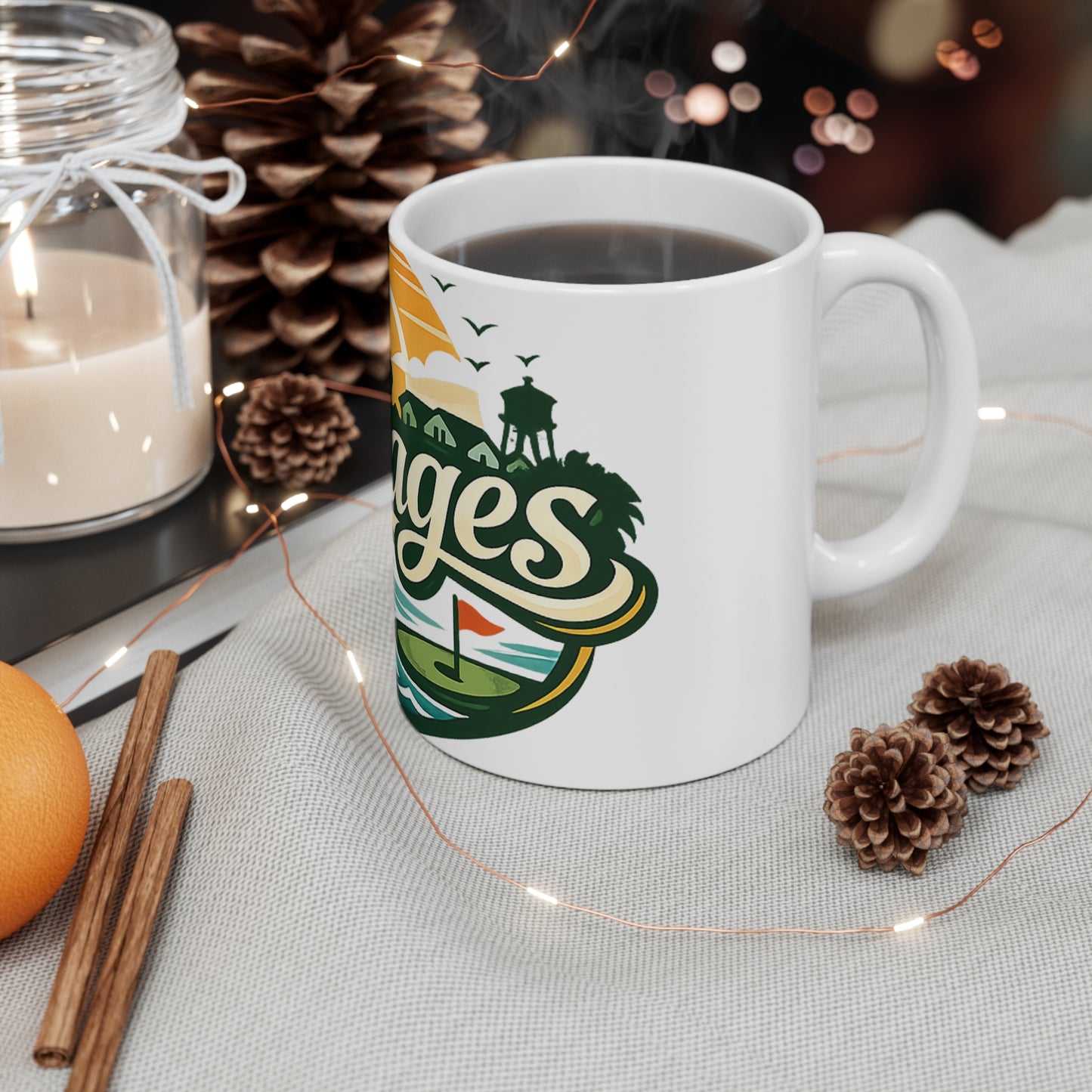 The Villages of Florida Ceramic Coffee Cups, 11oz, 15oz