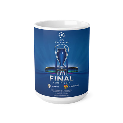 2015 Champions League Final Programme Cover Inspired Coffee Mug — Ceramic Cup (11oz/15oz)