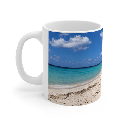 Barbados Tropical Beach Ceramic Mug — Scenic Ocean Photo Coffee Cup (11oz, 15oz)