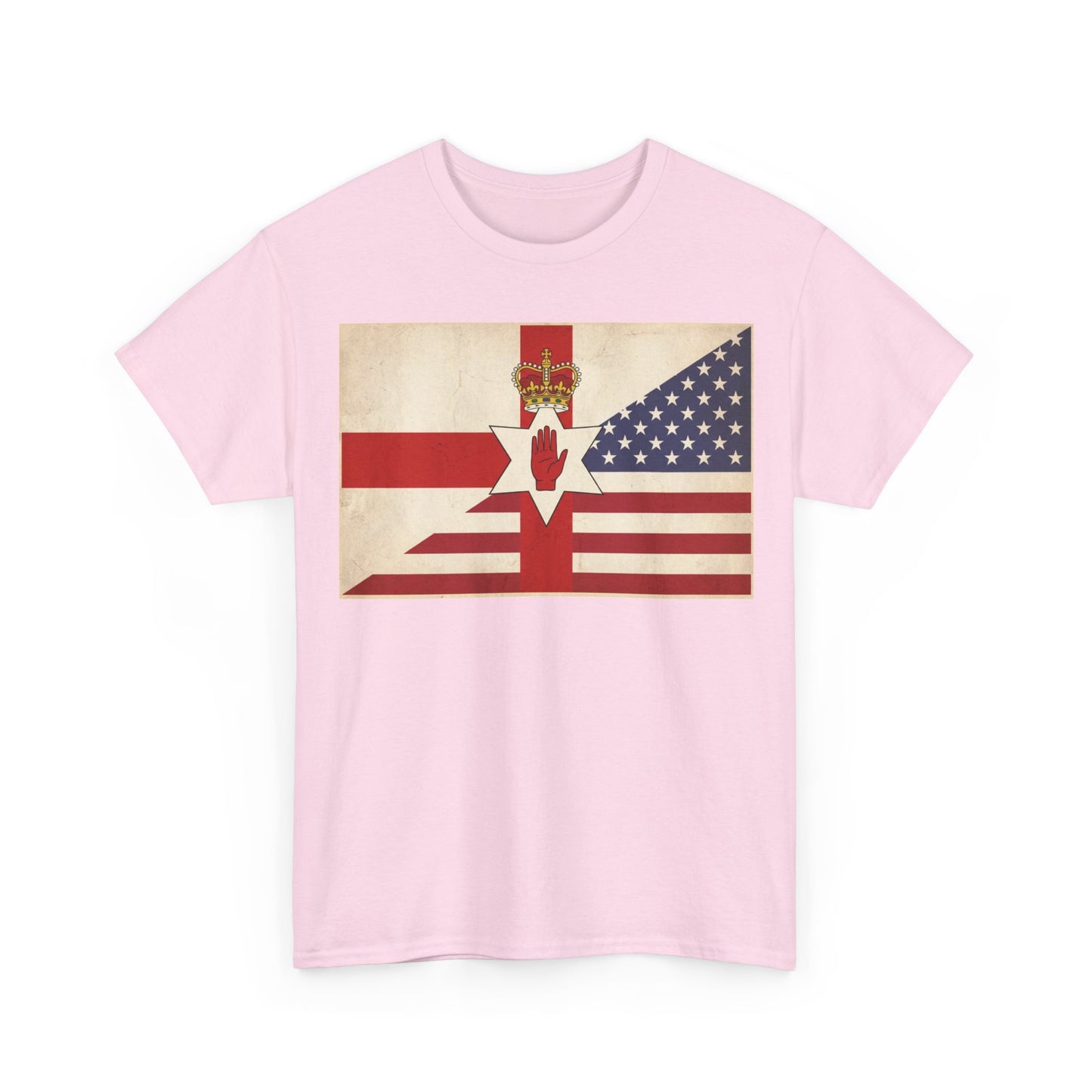 Northern Ireland + American Flag Tee — Vintage Graphic Shirt