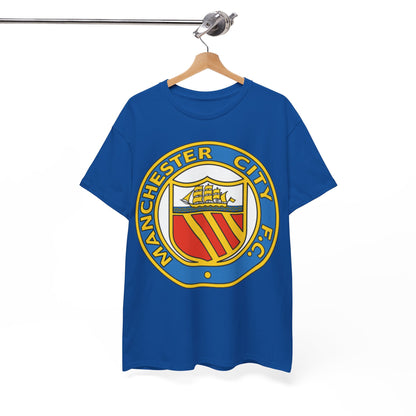 Manchester City Football Club Retro Crest T-Shirt - Retro Soccer Fan Tee