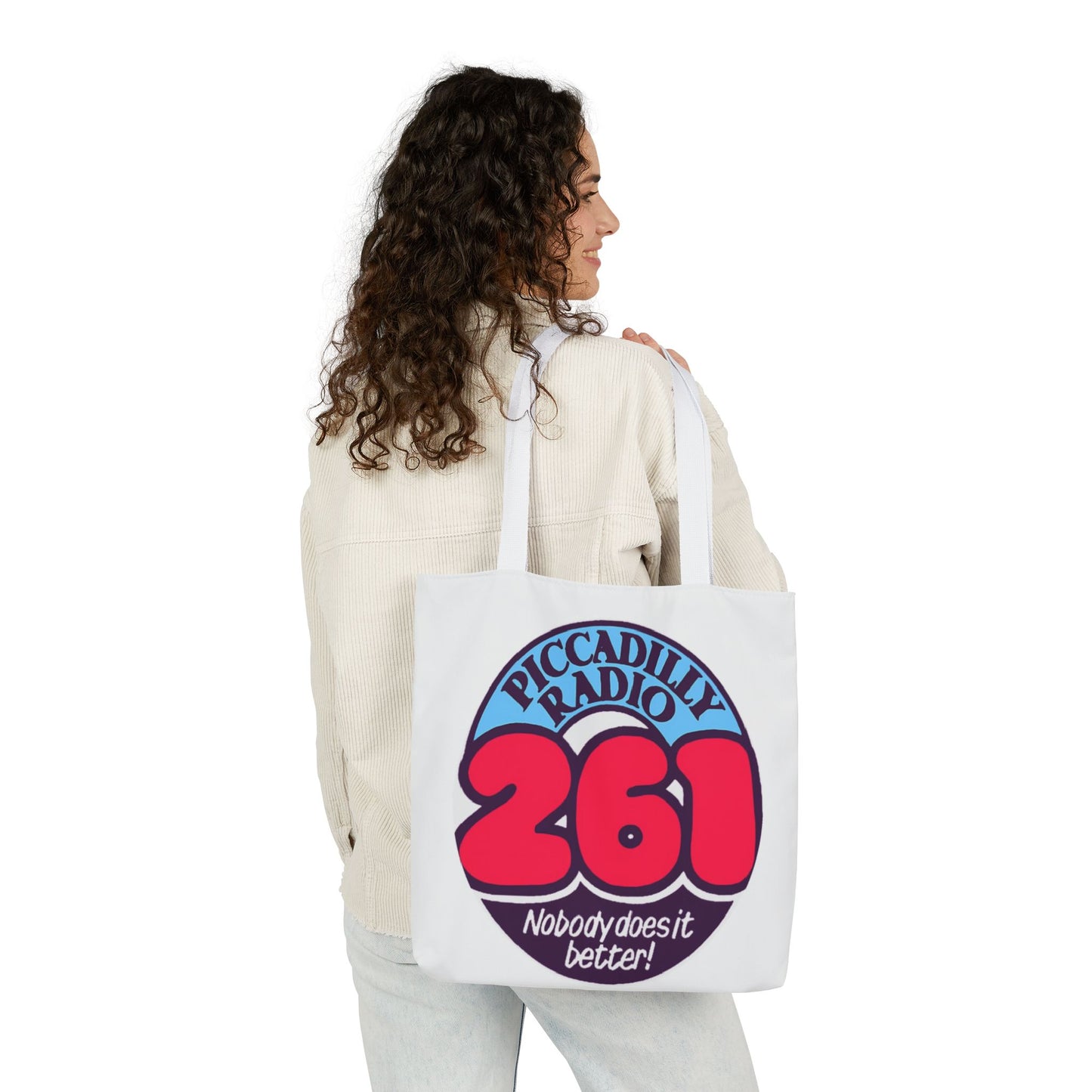 Tote Bag — Retro 'Piccadilly Radio 261' Vintage Logo Canvas Tote