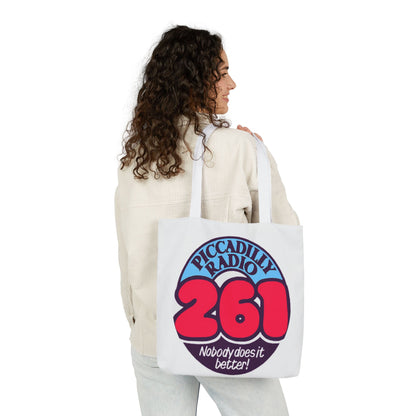Tote Bag — Retro 'Piccadilly Radio 261' Vintage Logo Canvas Tote