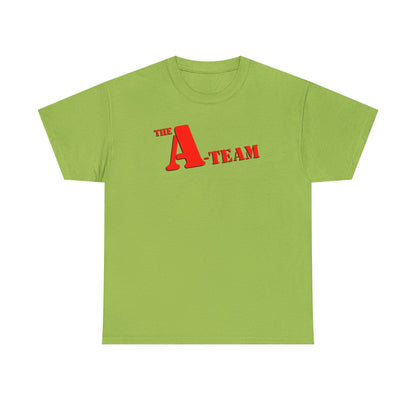 A-Team Graphic Tee — Retro Red Logo Vintage Crew T-Shirt