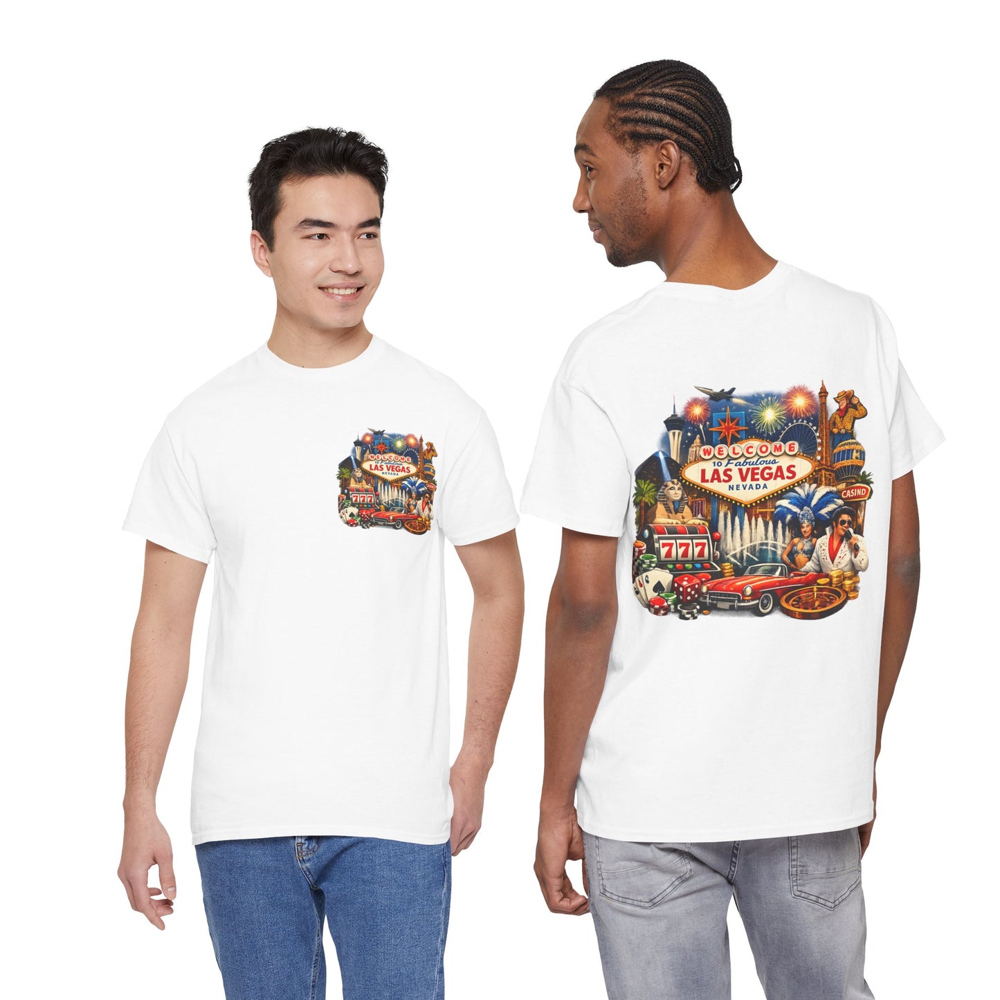 Las Vegas Vintage Collage T‑Shirt