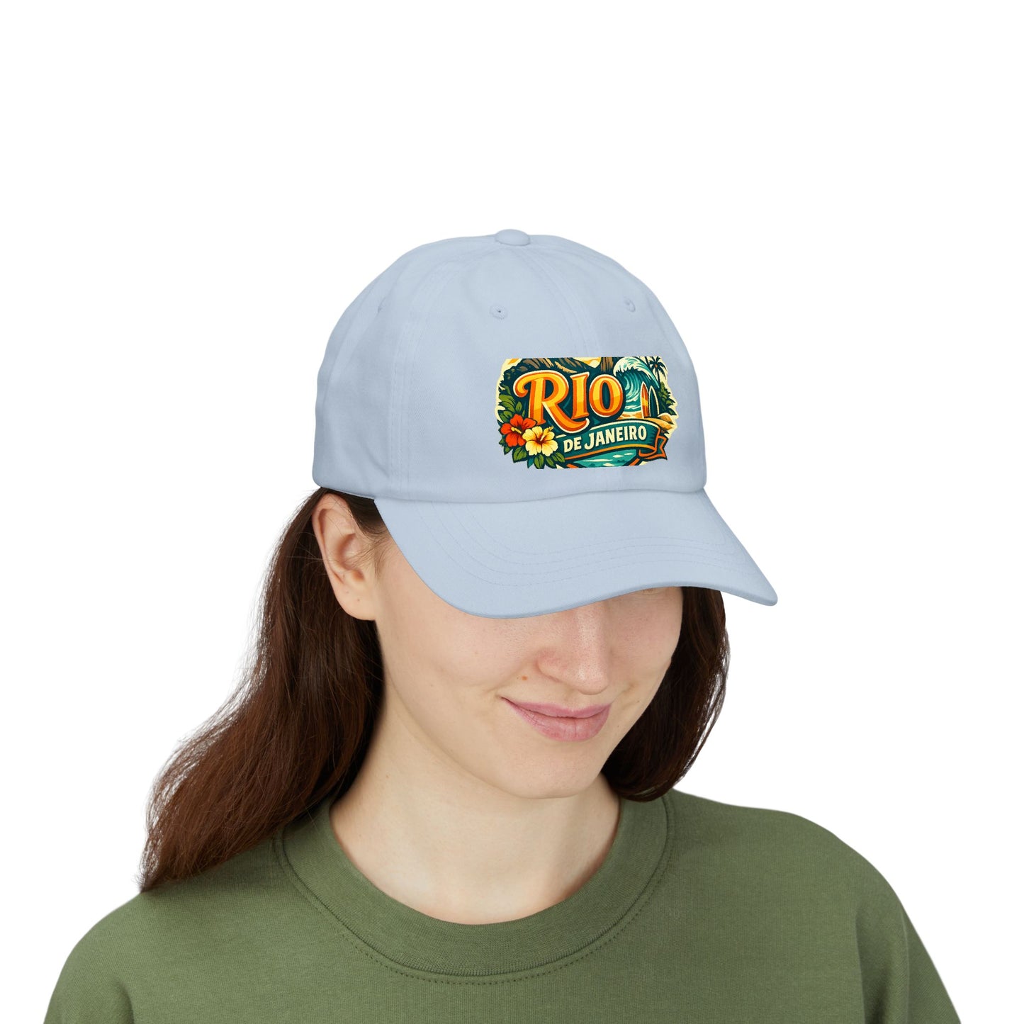 Rio de Janeiro Vintage Surf Dad Cap — Tropical Beach Hat