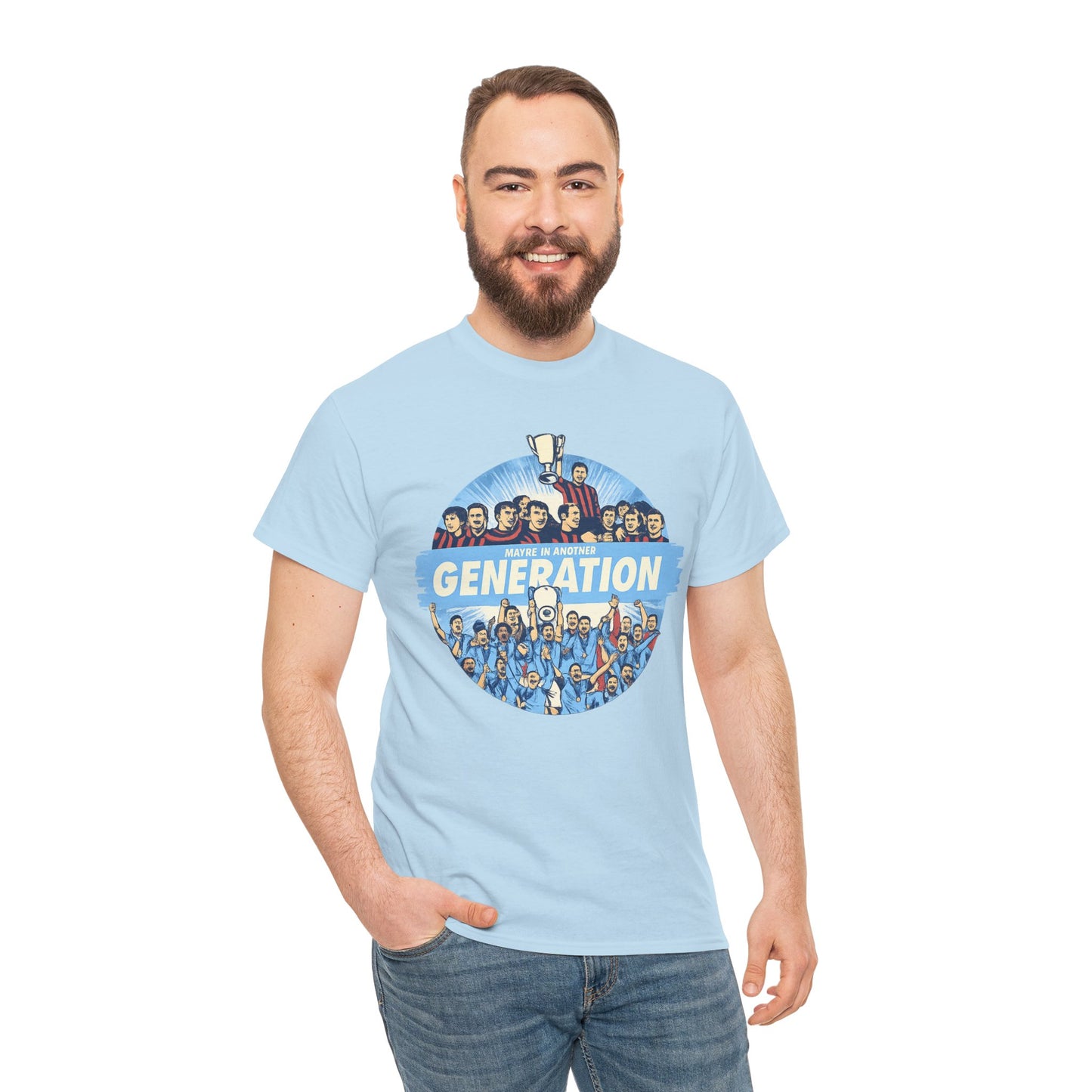 Manchester City Maybe in Another Generation Champions T‑Shirt — Retro Team Fan Tee