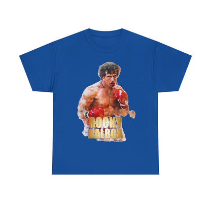 Boxing Rocky Balboa Graphic Tee – Retro Fighter Movie Shirt