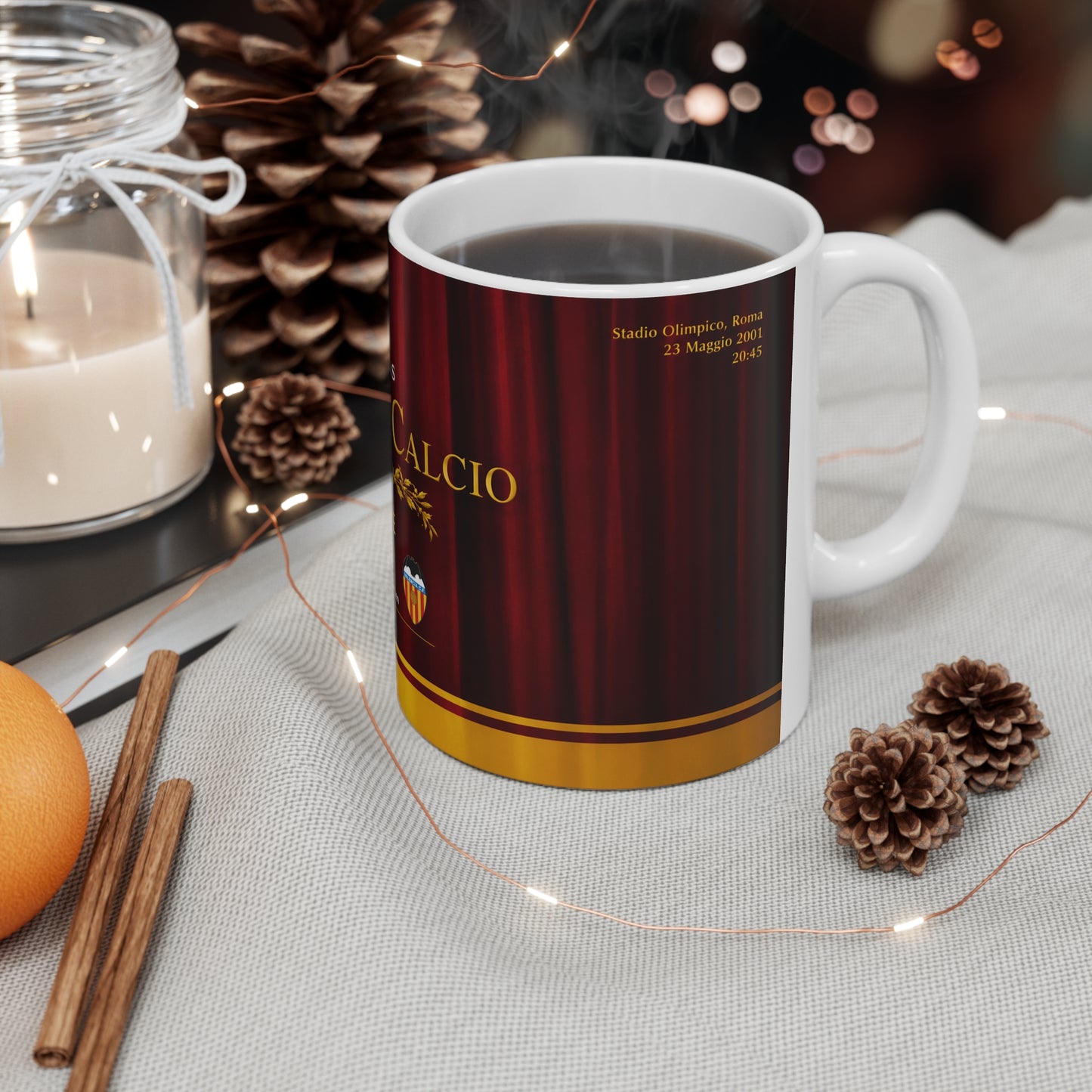 2001 Champions League FInal Programme Cover Inspired Coffee Mug — Ceramic Cup (11oz/15oz)