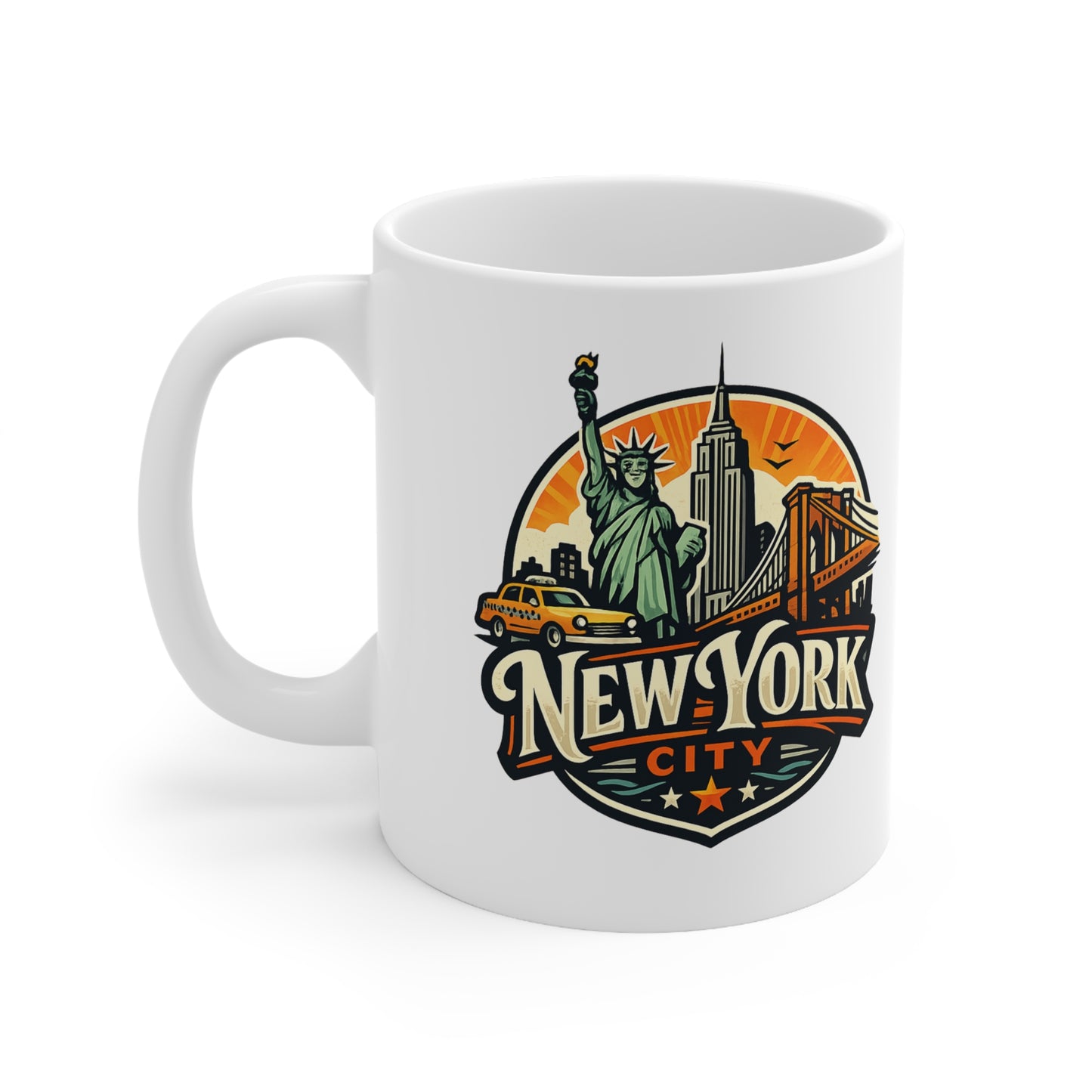 New York City Ceramic Coffee Cups, 11oz, 15oz