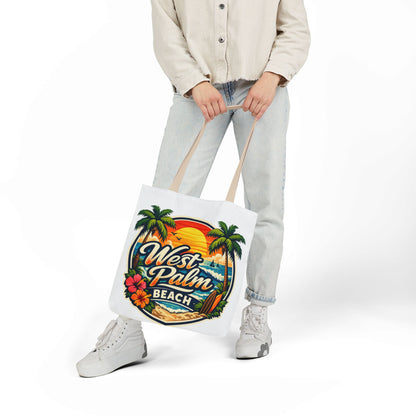 West Palm Beach Vintage Sunset Tote