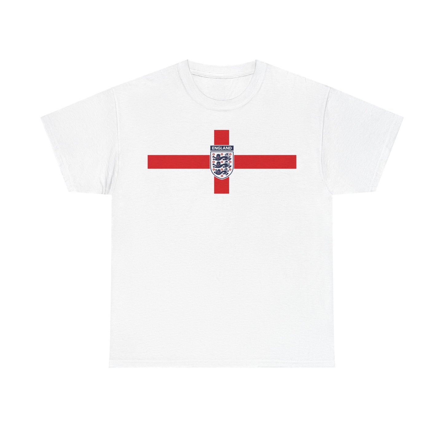 England St George Cross T-Shirt with Three Lions Crest