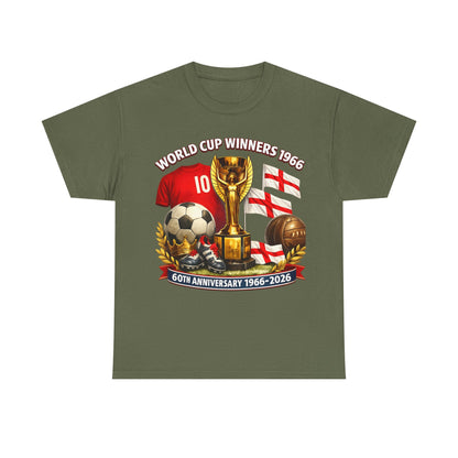 1966 World Cup Winners T‑Shirt — 60th Anniversary England Football Tribute