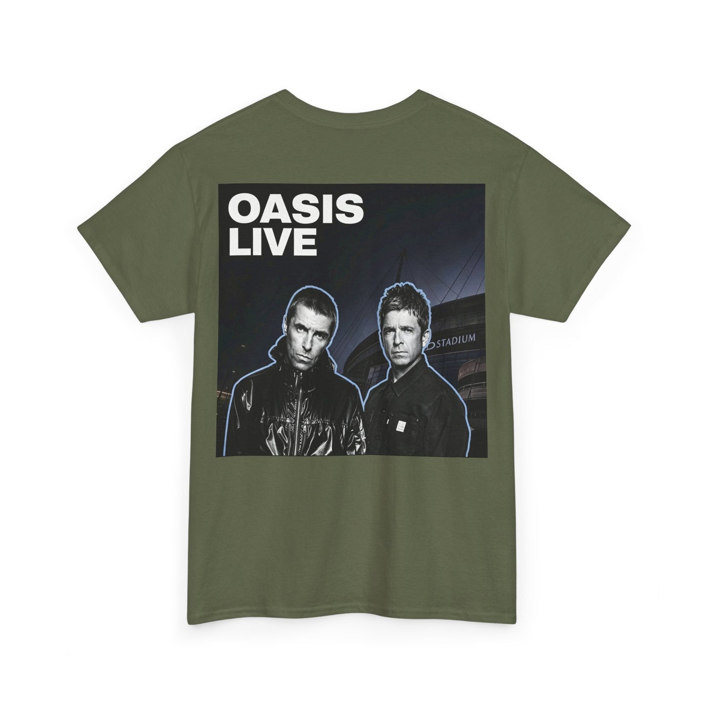 Oasis Live Graphic Tee — Retro Band Logo Concert T‑Shirt
