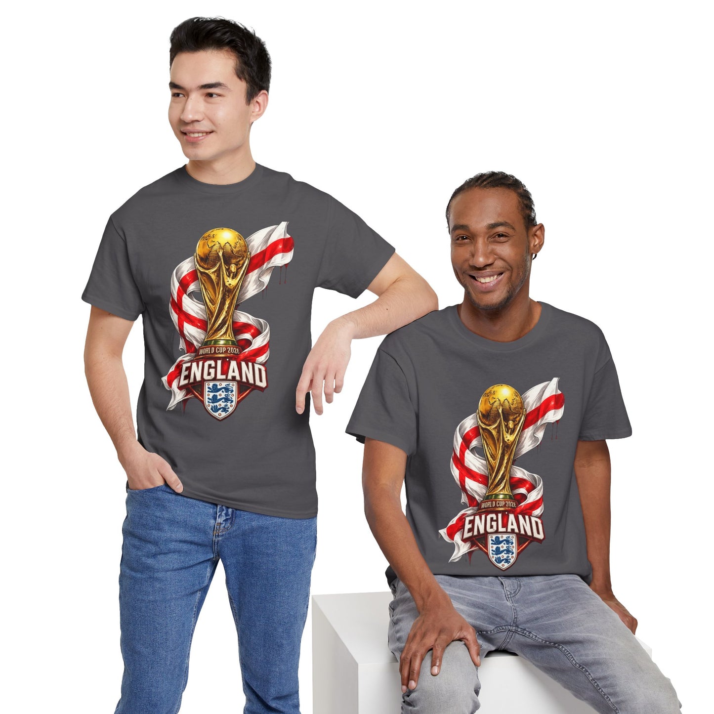 England World Cup Trophy T‑Shirt — St George's Cross Football Fan Tee