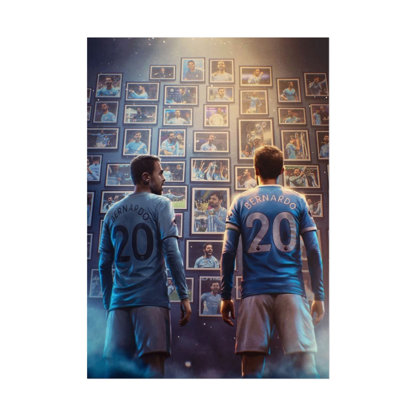 Bernardo Silva Soccer Legends Poster — Number 20 Tribute Rolled Poster