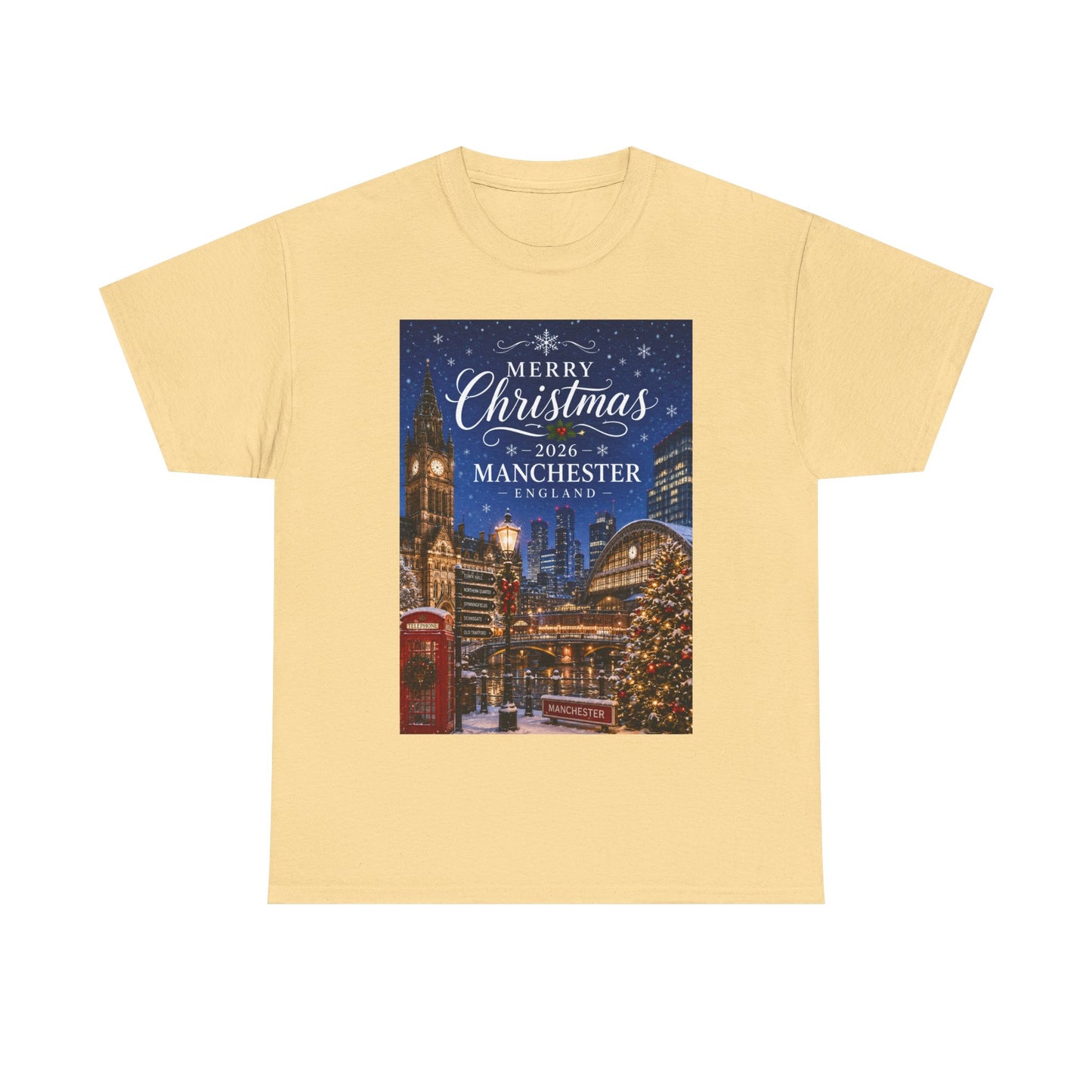 Manchester Christmas Tee — Merry Christmas 2026 Holiday T‑Shirt