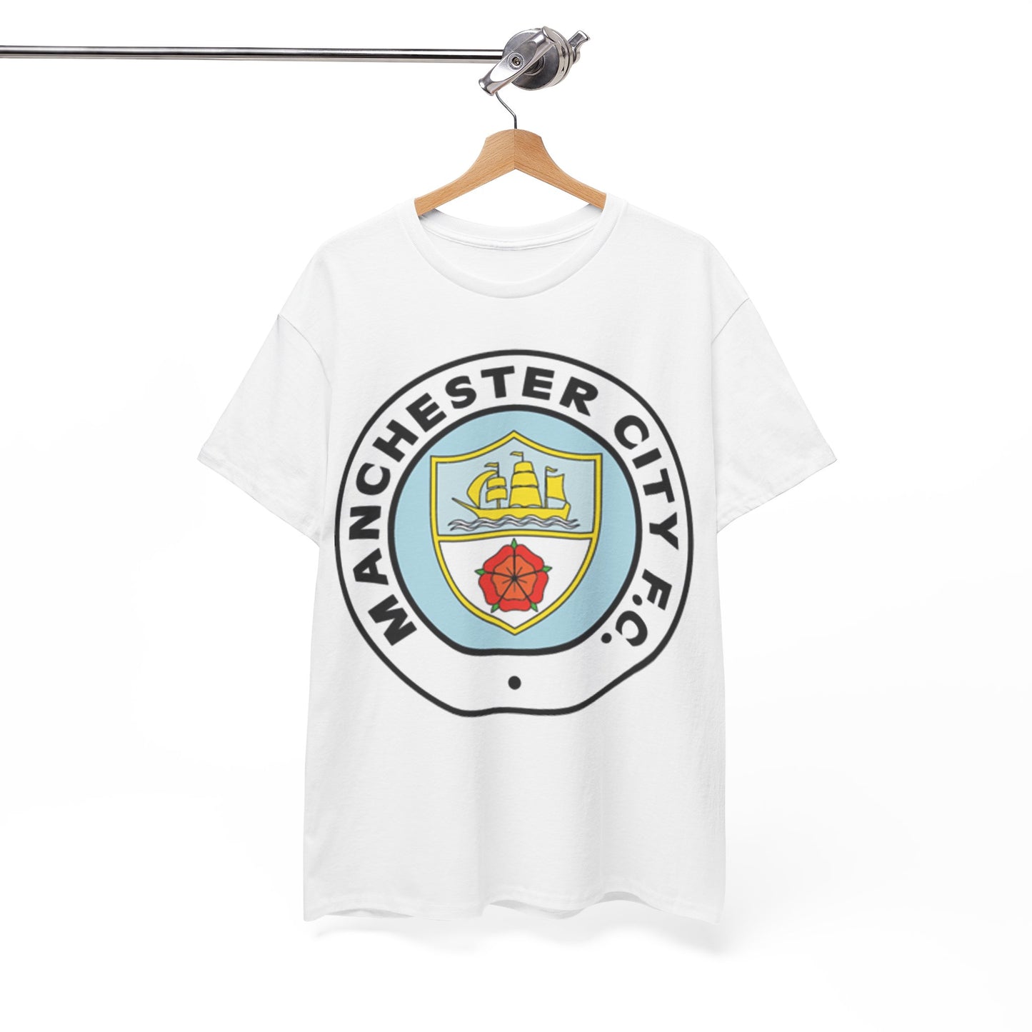 Manchester City F.C. Retro Crest T-Shirt – Retro Football Fan Tee