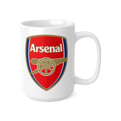 Arsenal Football Club Crest Mug — Ceramic Coffee Cup (11oz & 15oz)