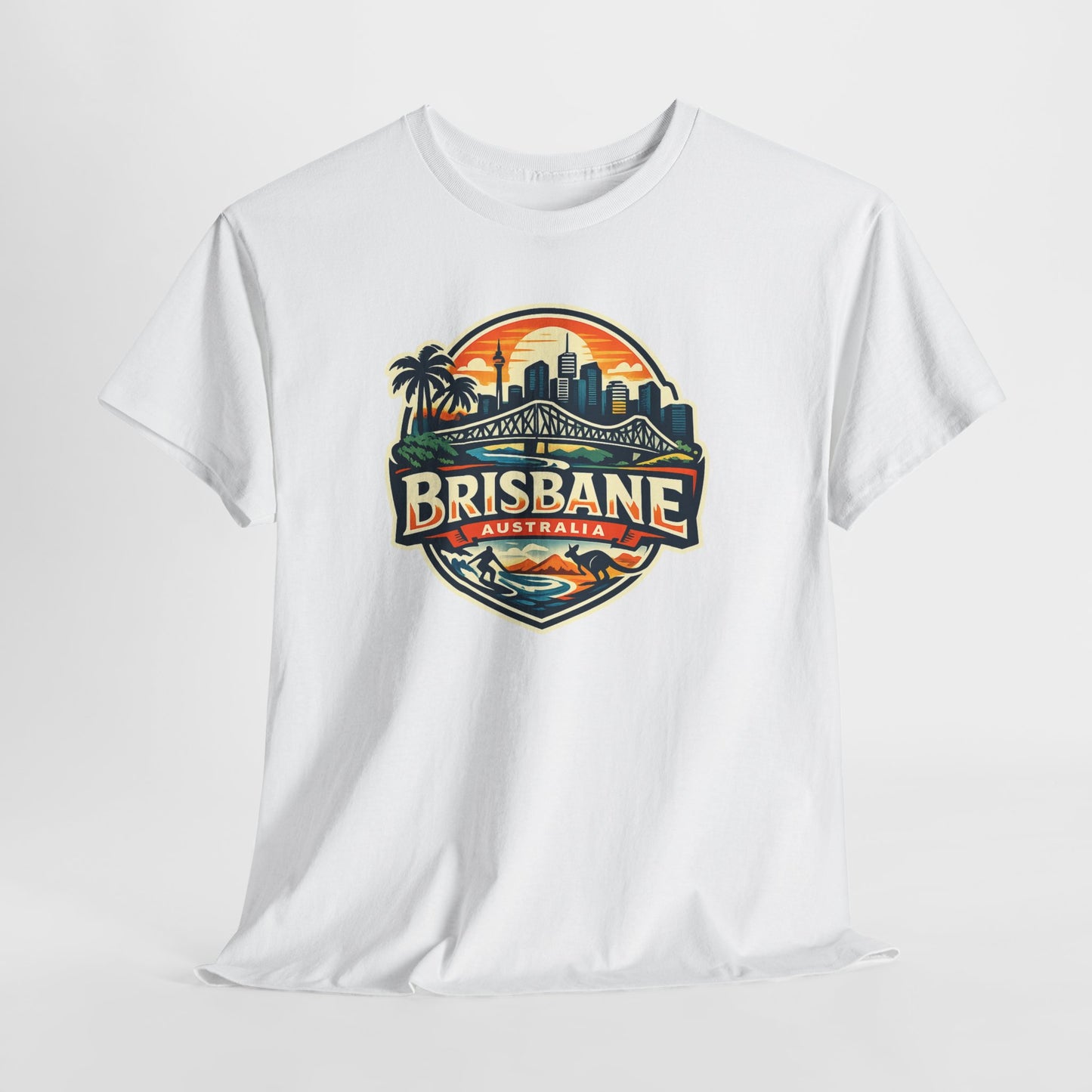Brisbane Australia Vintage Sunset T-Shirt