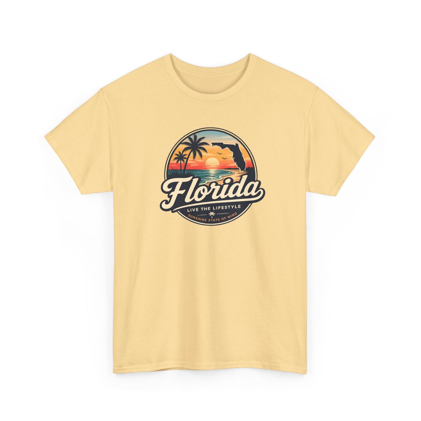 Florida Sunset Tee — Vintage Palm Beach Graphic T-Shirt