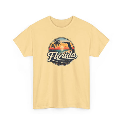 Florida Sunset Tee — Vintage Palm Beach Graphic T-Shirt