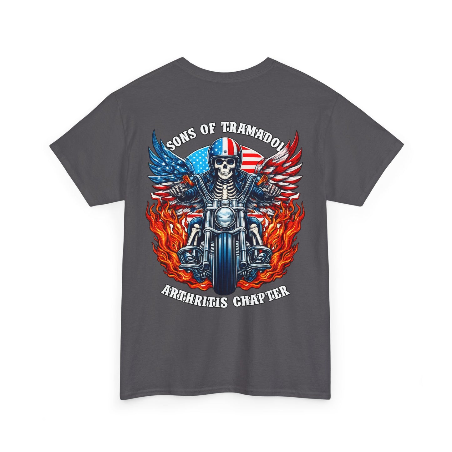 Biker Skull Motorcycle Tee — Sons of Tradition Archangels Chapter Graphic Shirt