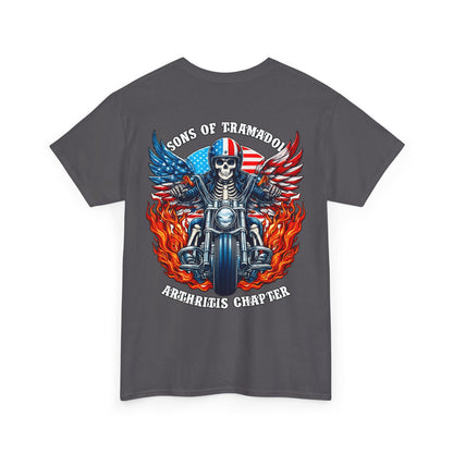 Biker Skull Motorcycle Tee — Sons of Tradition Archangels Chapter Graphic Shirt