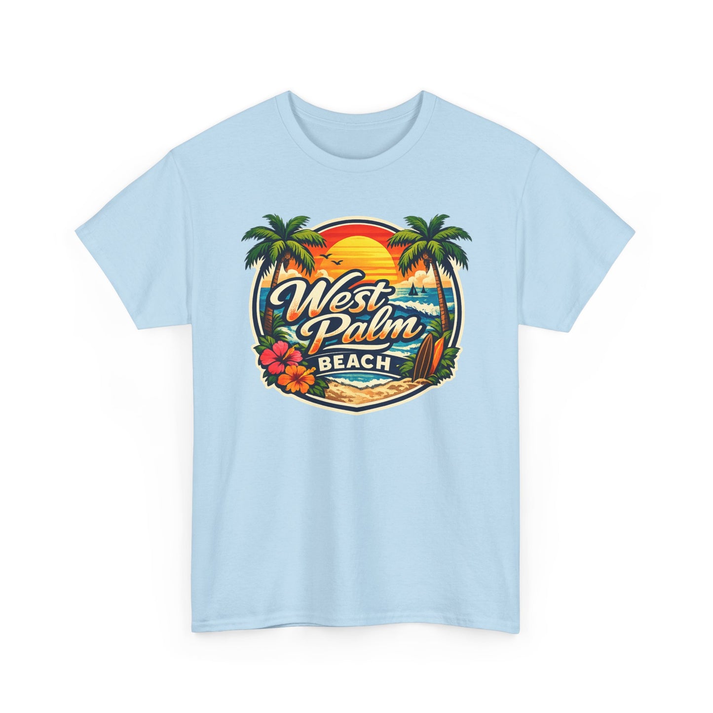 West Palm Beach Retro Sunset T-Shirt
