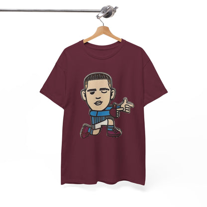 Phil Foden Cartoon Dance Pose Tee - Funky Character Graphic T-Shirt