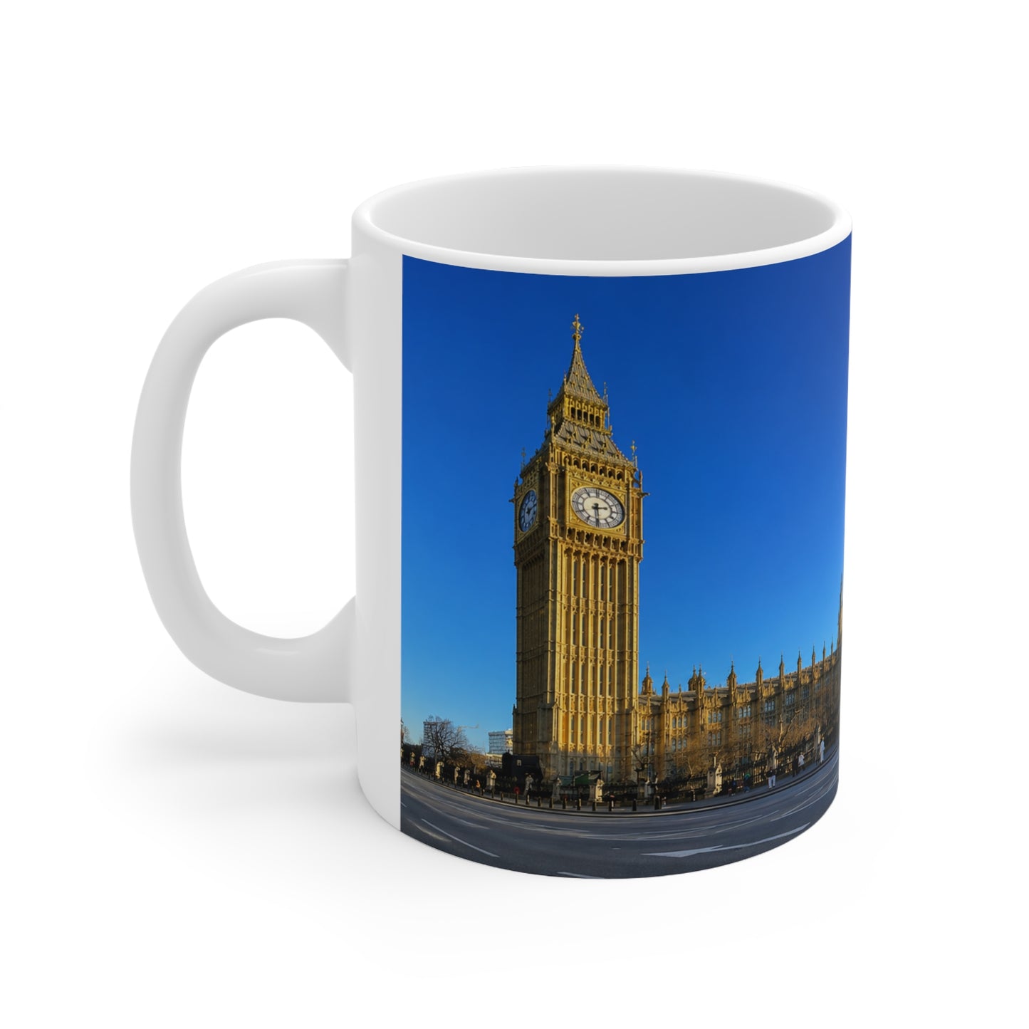 Big Ben London Skyline Ceramic Mug — 11oz & 15oz Souvenir Coffee Cup