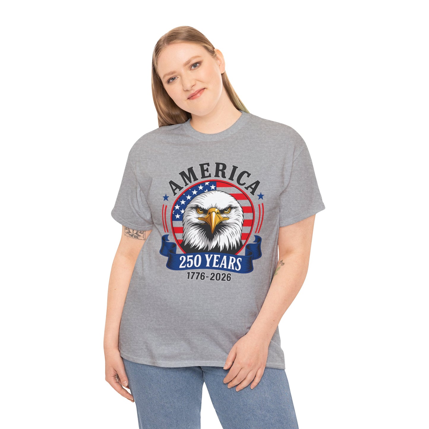 America 250 Years T-Shirt – Bald Eagle 1776–2026 Patriotic Tee