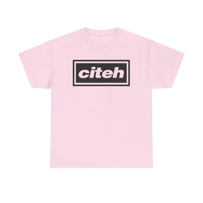 Manchester City Citeh Logo Tee — Minimalist Black Box Graphic T-Shirt